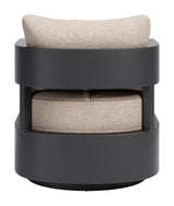 Foret Black Swivel Chair