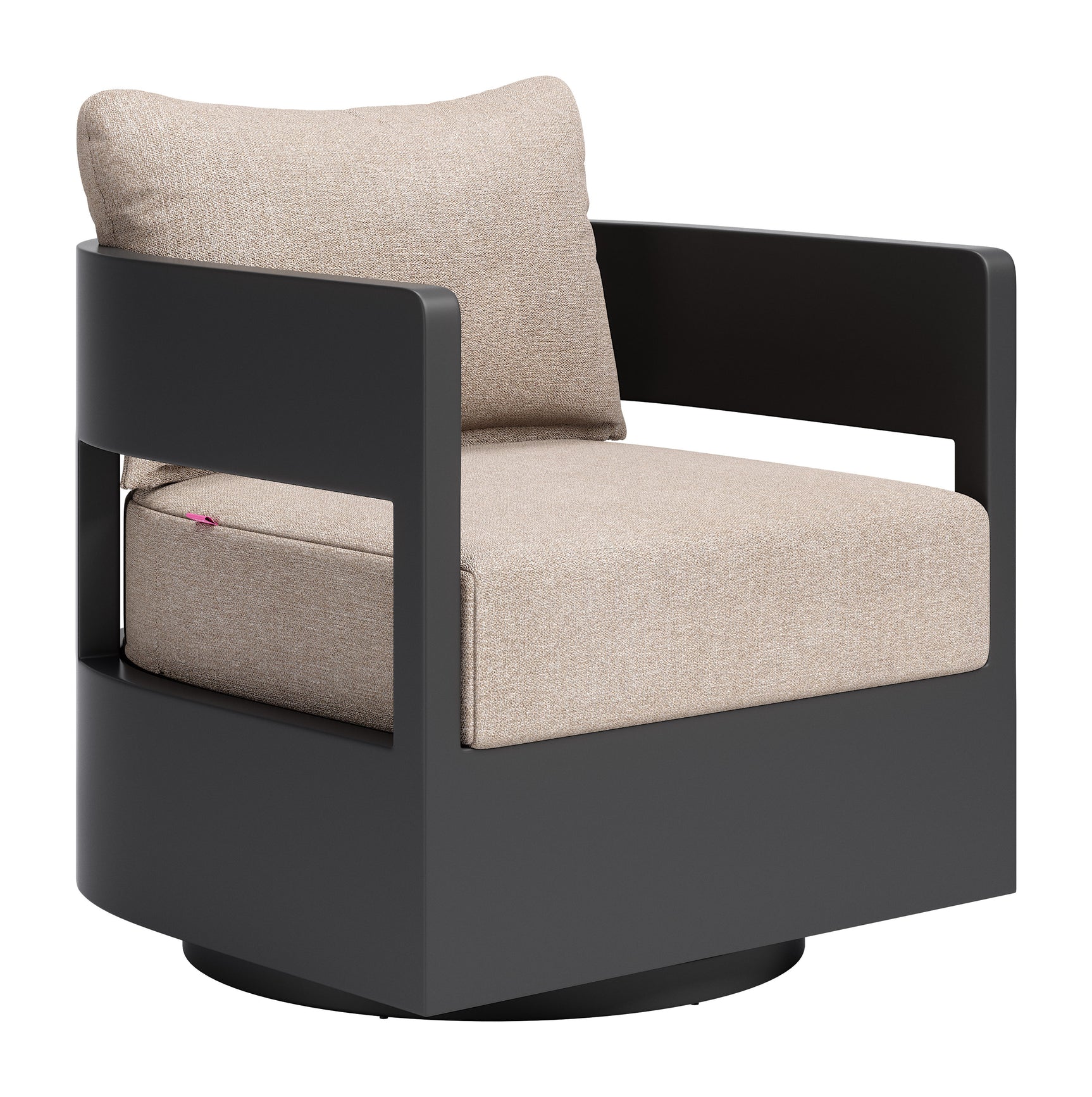 Foret Black Swivel Chair