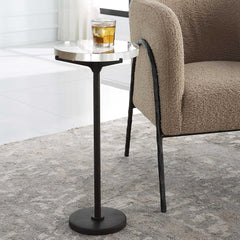 Forge Gray Industrial Accent Table - Ornate Home