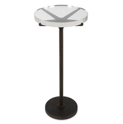 Forge Gray Industrial Accent Table - Ornate Home
