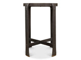 Forged Slats Grey Side Table - Ornate Home