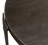Forged Slats Grey Side Table - Ornate Home
