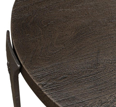 Forged Slats Grey Side Table - Ornate Home