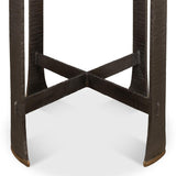Forged Slats Grey Side Table - Ornate Home