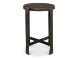 Forged Slats Grey Side Table - Ornate Home