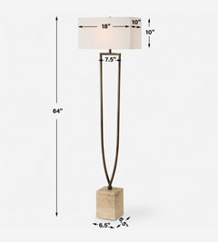 Fork In The Road Bronze/Brown Floor Lamp - Ornate Home