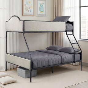 Forli Black Twin/Full Bunk Bed - Ornate Home