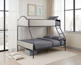 Forli Black Twin/Full Bunk Bed - Ornate Home