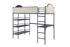 Forli Black Twin Loft Bed - Ornate Home