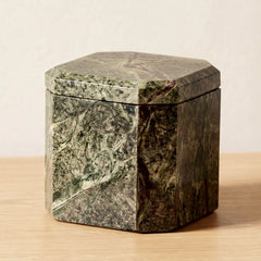 Forli Green Rainforest Marble Box - Ornate Home