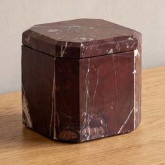 Forli Red Levanto Marble Box - Ornate Home