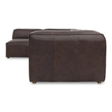Form Espresso Brown Leather Signature Modular Sectional - Ornate Home