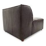 Form Espresso Brown Leather Slipper Chair - Ornate Home