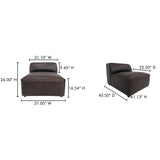 Form Espresso Brown Leather Slipper Chair - Ornate Home