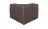 Form Slate Brown Leather Corner Chair - Ornate Home