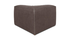 Form Slate Brown Leather Corner Chair - Ornate Home