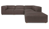 Form Slate Brown Leather Dream Modular Sectional - Ornate Home