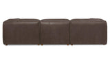 Form Slate Brown Leather Dream Modular Sectional - Ornate Home