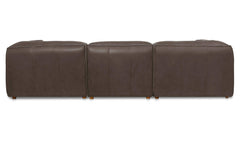 Form Slate Brown Leather Dream Modular Sectional - Ornate Home