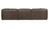 Form Slate Brown Leather Lounge Modular Sectional - Ornate Home