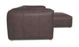 Form Slate Brown Leather Nook Modular Sectional - Ornate Home