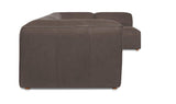 Form Slate Brown Leather Signature Modular Sectional - Ornate Home