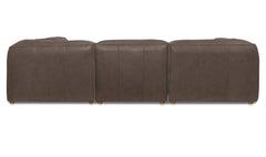 Form Slate Brown Leather Signature Modular Sectional - Ornate Home