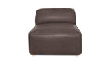 Form Slate Brown Leather Slipper Chair - Ornate Home