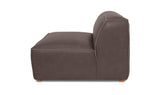 Form Slate Brown Leather Slipper Chair - Ornate Home