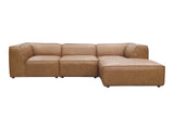 Form Tan Leather Lounge Modular Sectional - Ornate Home