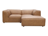 Form Tan Leather Nook Modular Sectional - Ornate Home