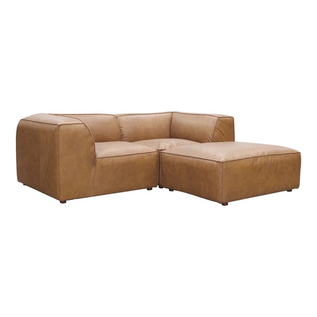 Form Tan Leather Nook Modular Sectional - Ornate Home