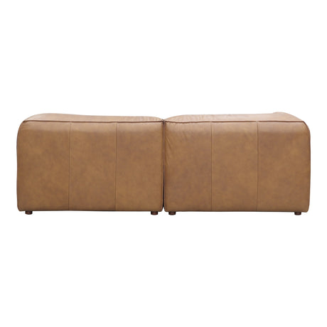 Form Tan Leather Nook Modular Sectional - Ornate Home