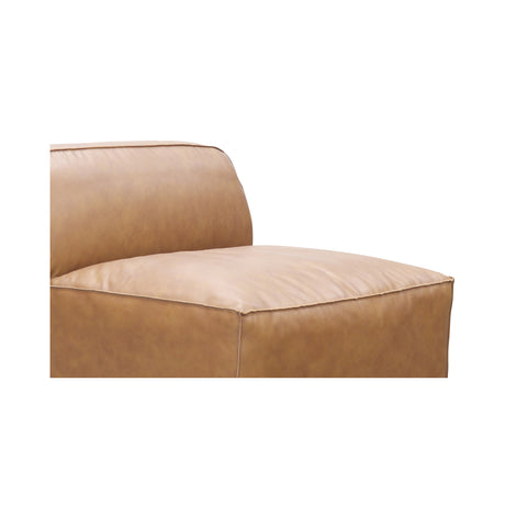 Form Tan Leather Slipper Chair - Ornate Home