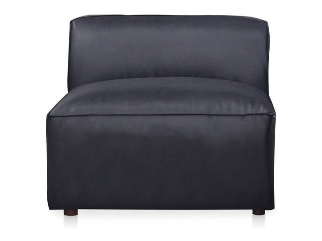Form Vantage Black Leather Slipper Chair - Ornate Home