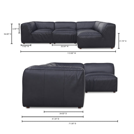 Form Vantage Black Signature Modular Sectional - Ornate Home