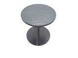 Forma Black Nero Marble Round Side Table - Ornate Home