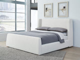 Formosa Presley California King Wingback Upholstered Platform Bed - Ornate Home