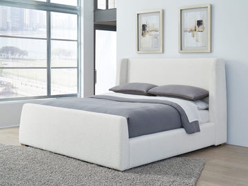 Formosa Presley Full Wingback Upholstered Platform Bed - Ornate Home
