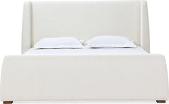 Formosa Presley King Wingback Upholstered Platform Bed - Ornate Home