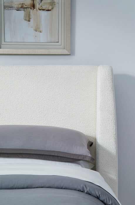 Formosa Presley Queen Wingback Upholstered Platform Bed - Ornate Home