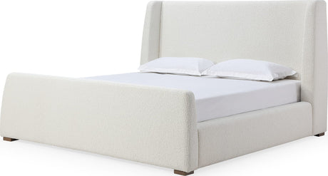 Formosa Presley Queen Wingback Upholstered Platform Bed - Ornate Home