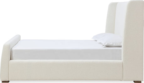 Formosa Presley Queen Wingback Upholstered Platform Bed - Ornate Home