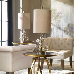 Formoso Amber Glass Table Lamp - Ornate Home