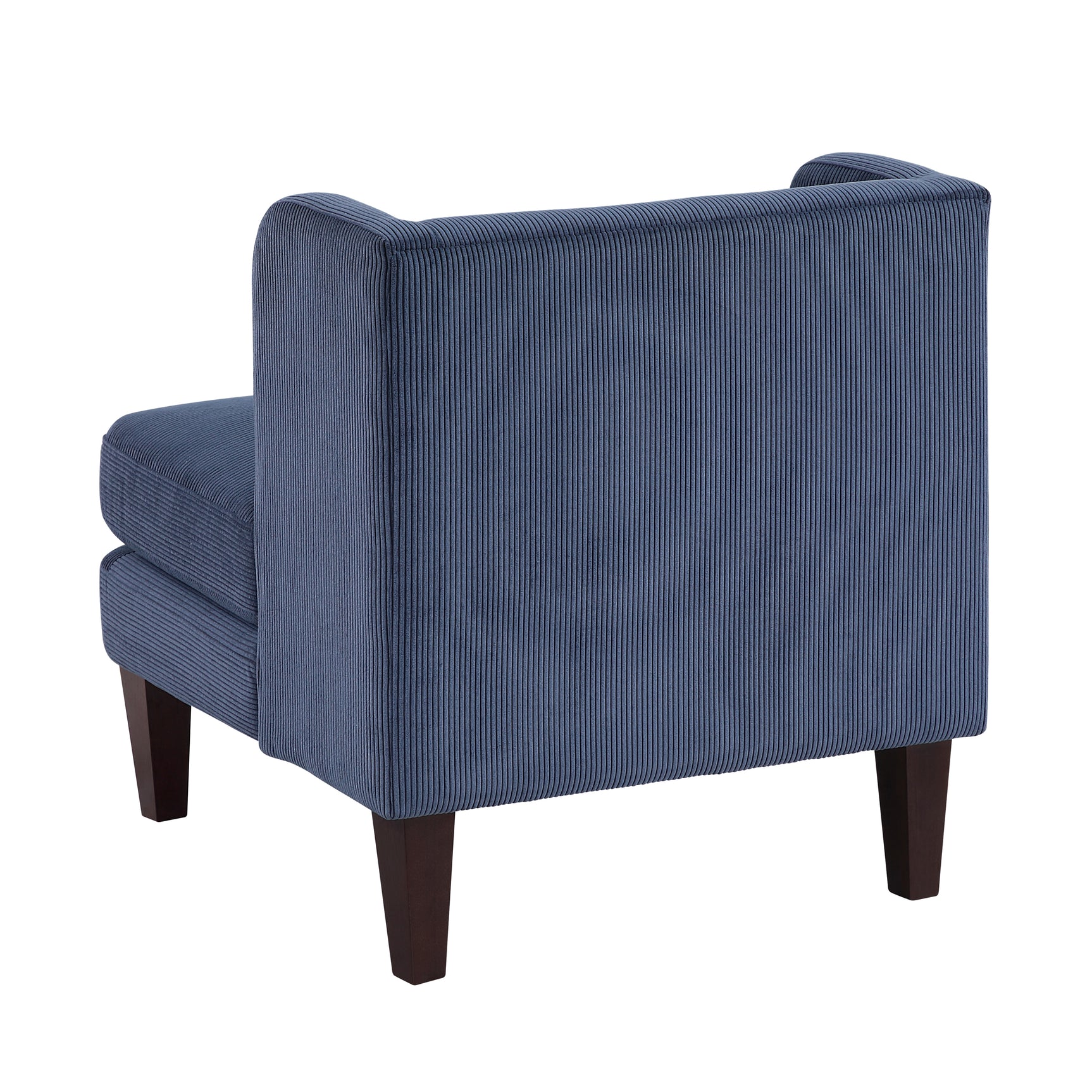 Forrester Blue Accent Chair (Armless) - Ornate Home