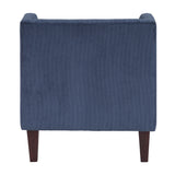 Forrester Blue Accent Chair (Armless) - Ornate Home