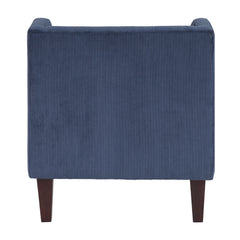 Forrester Blue Accent Chair (Armless) - Ornate Home