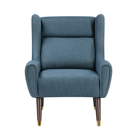 Forrester Blue Accent Chair (Wingback) - Ornate Home
