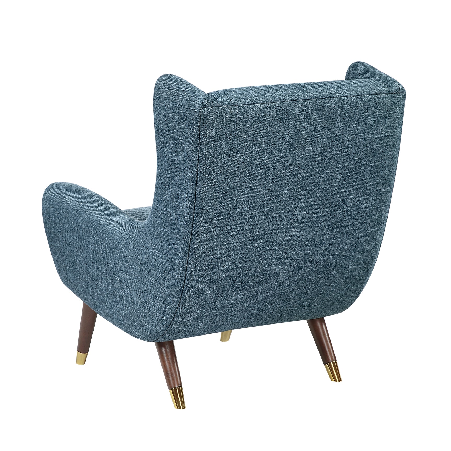 Forrester Blue Accent Chair (Wingback) - Ornate Home