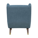 Forrester Blue Accent Chair (Wingback) - Ornate Home